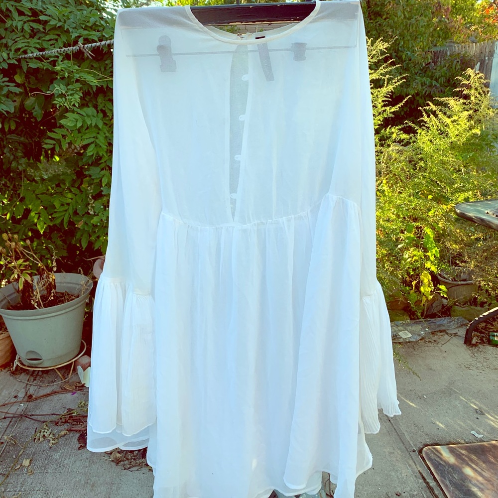 SHEER FLOWY DRESS